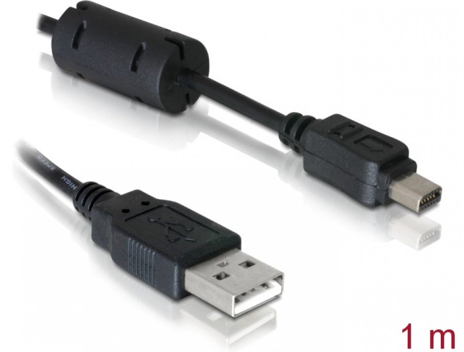 Cablu USB Olympus 12 pini 1m Delock 82417