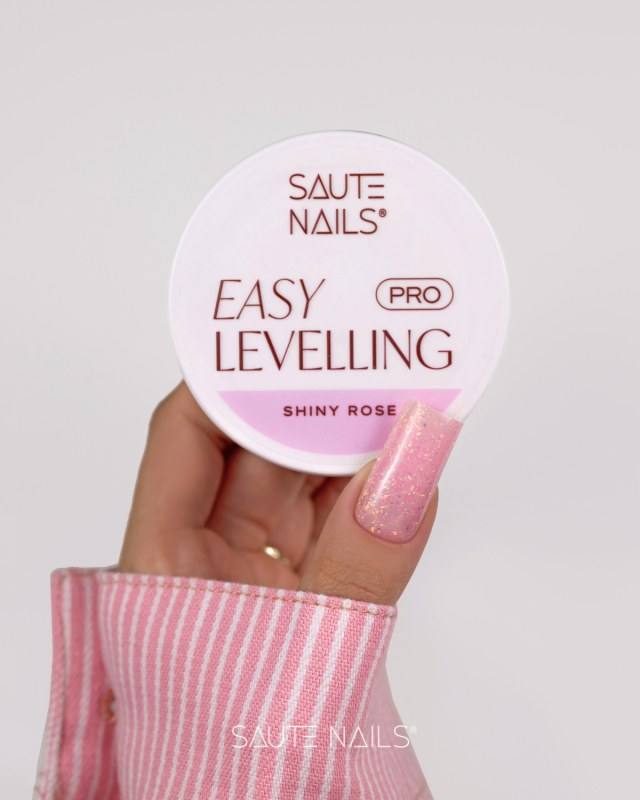 Gel UV Saute Nails Easy Leveling Shiny Rose 30gr