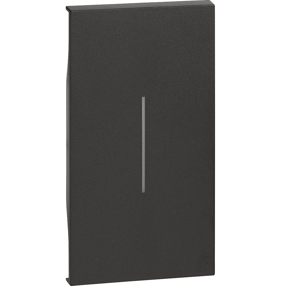 Tasta iluminabila Bticino Living Now 2 module, Negru