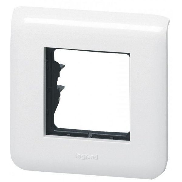 Rama ornament 2 module Legrand Mosaic, Alb
