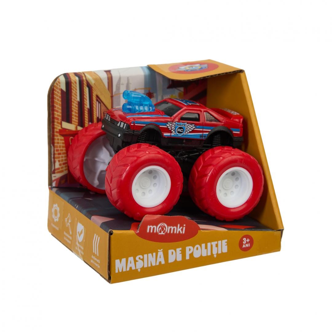 Mașină Poliție Inerție Momki 8.5cm - Jucărie Copii 3+ Ani - imagine 11