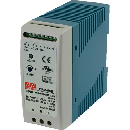 Sursă MeanWell DRC-60B 27.6V, Backup CCTV