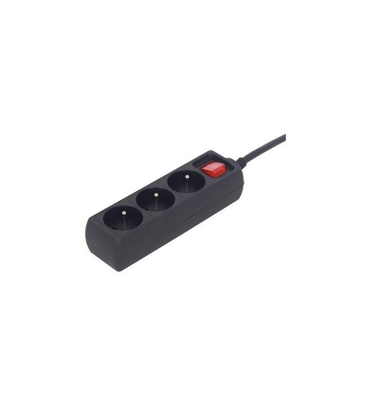Prelungitor Gembird 3 Prize Schuko 2300W - Protecție Copii
