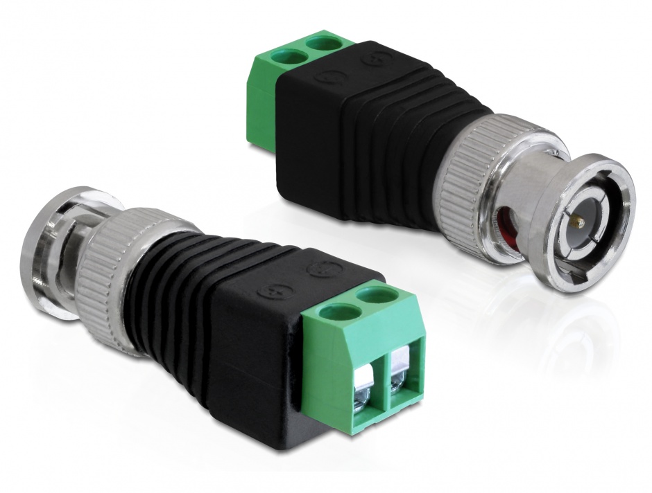 Adaptor BNC tata la bloc terminal Delock 65323