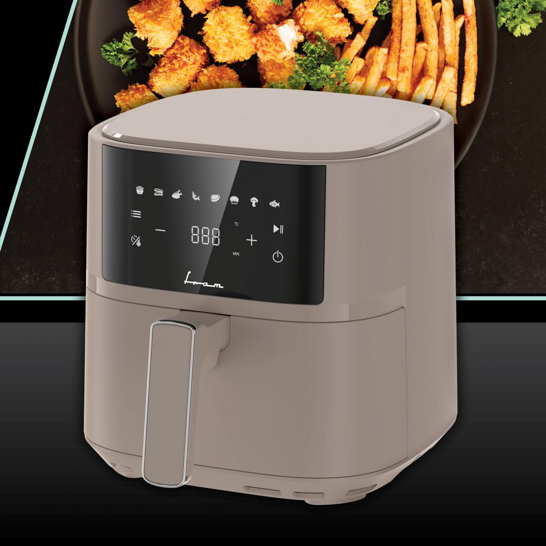 Friteuza Aer Cald FRAM 5.7L 1700W Digital - 8 Programe - imagine 2