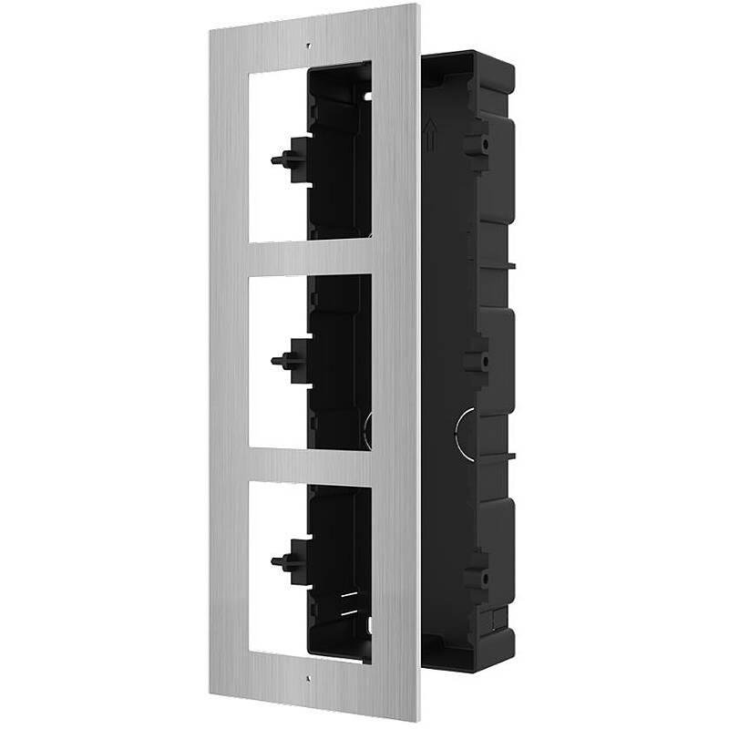 Panou Frontal Modular Hikvision, 3 Module, Otel Inoxidabil