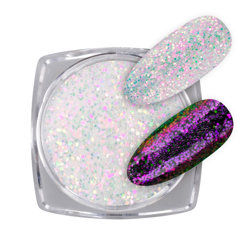 Glitter Fairy 2M Nr. 03 Nailshop | Sclipici Alb