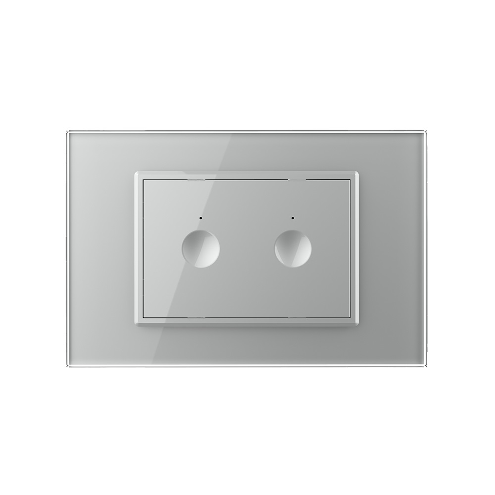 Intrerupator Touch Dublu Livolo, Rama Sticla, Standard Italian - imagine 14