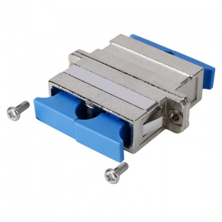 Adaptor Fibra Optica SC-SC Duplex Metalic