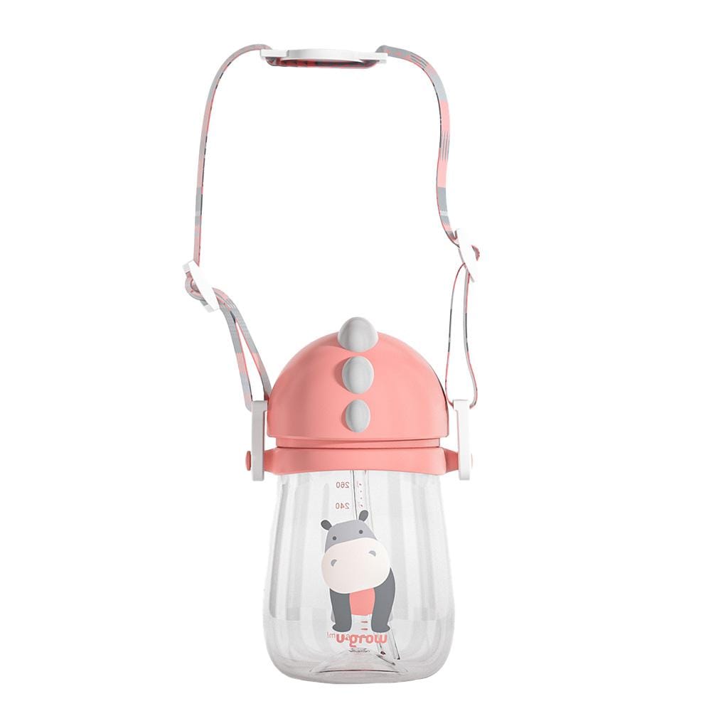 Cana 3 in 1 Tritan 260ml Dark Pink U-Grow | Tetina, Cioc și Pai - imagine 7