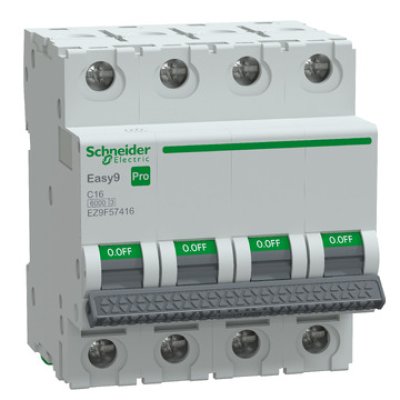 Întreruptor automat Schneider Easy9 Pro 4P 16A, protecție
