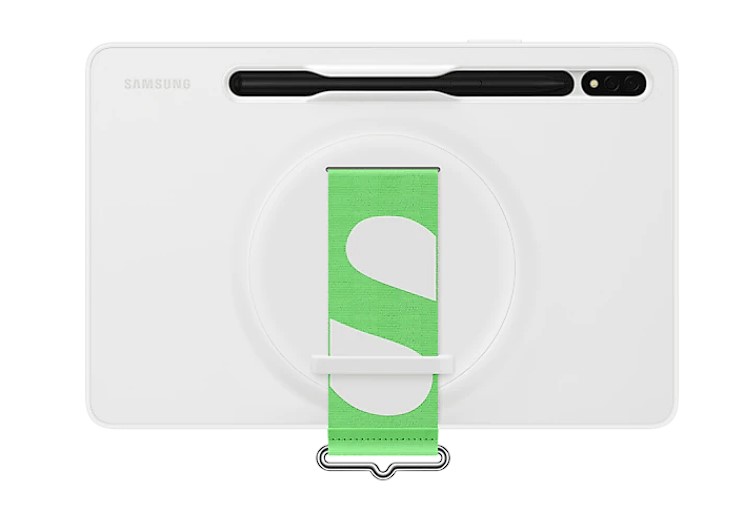 Husă Samsung Galaxy Tab S8/S7 Strap Cover Alb - Breteg