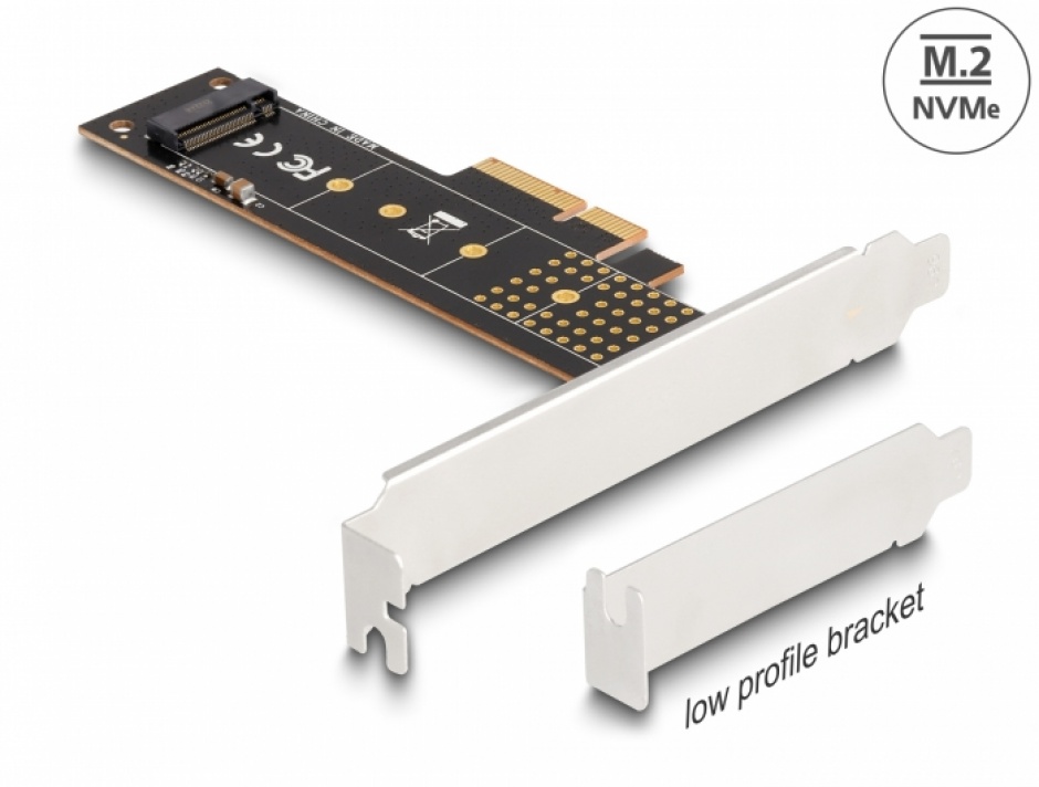 Adaptor PCI Express la NVMe M.2 Delock