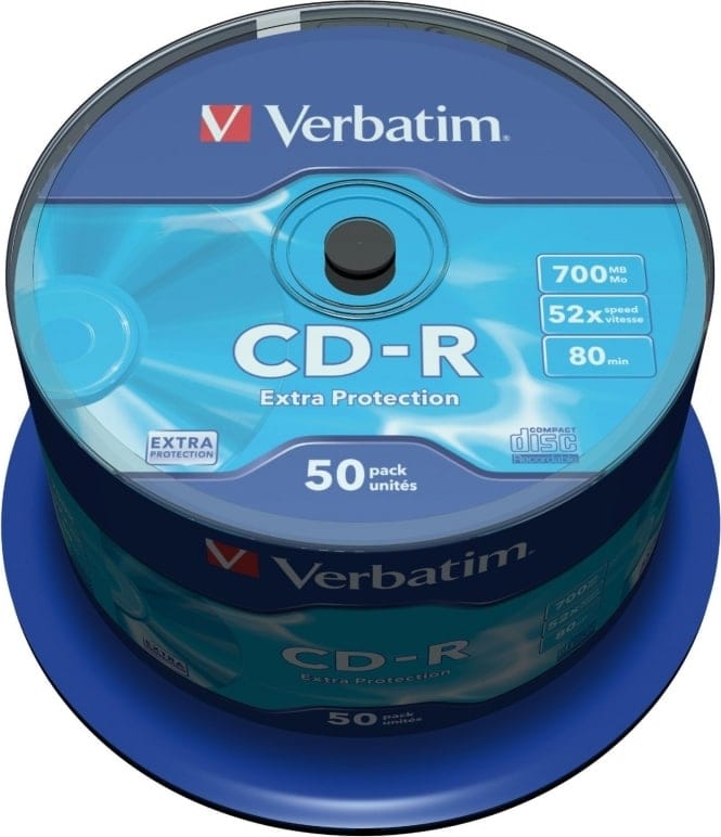 CD-R Verbatim 700MB 52x 50 buc - Calitate Superioară - imagine 2