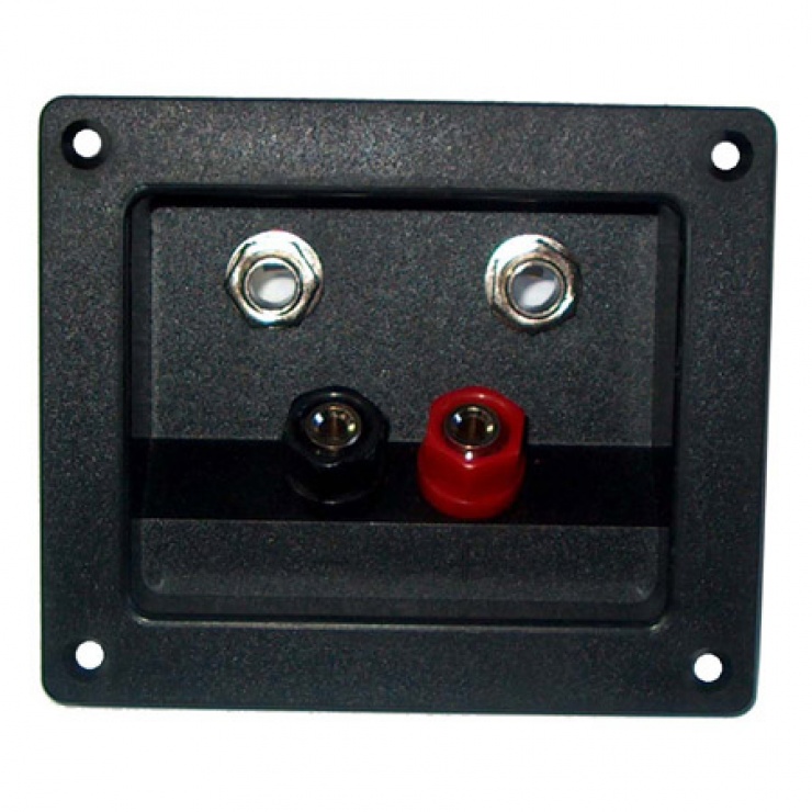 Conector Panou 2xBanana+2xJack 6.3mm OEM