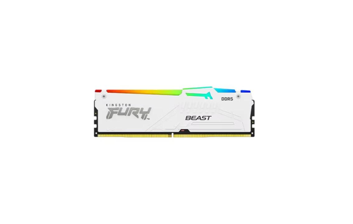 Memorie RAM Kingston DDR5 64GB 6000MHz RGB FURY Beast White - imagine 4
