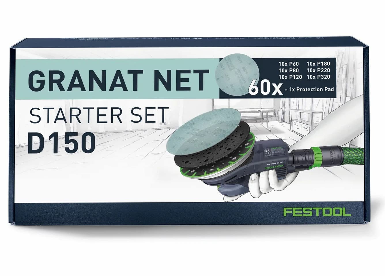 Festool Granat Net 60 buc - Slefuit fara praf
