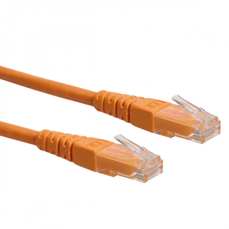 Cablu Roline Cat.6 Orange, 0.5m