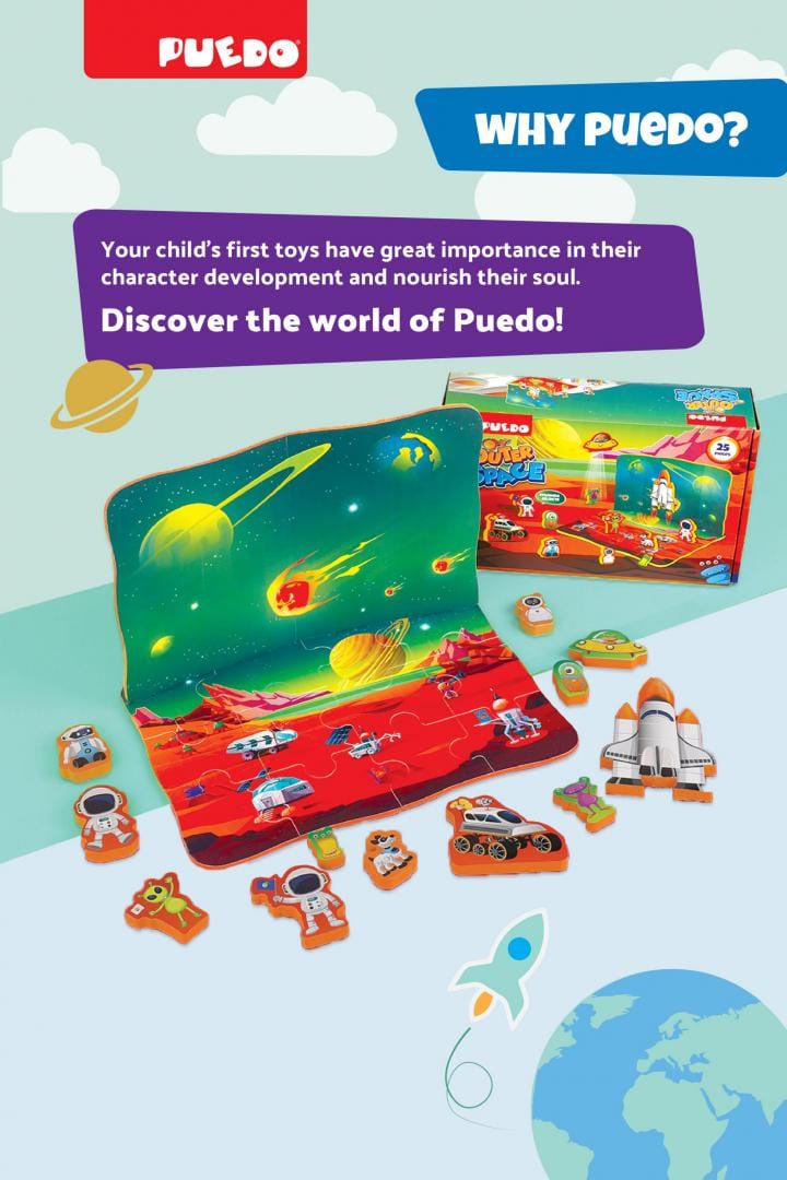 Puzzle Spațiu Cosmic 25 Piese - Joc Educativ Copii - imagine 13