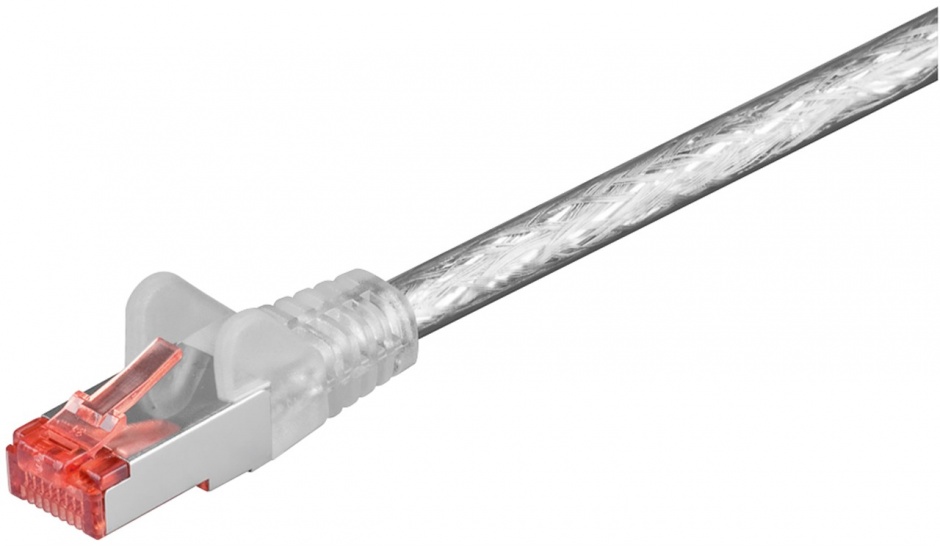 Cablu RJ45 CAT6 S/FTP 0.15m Goobay Transparent