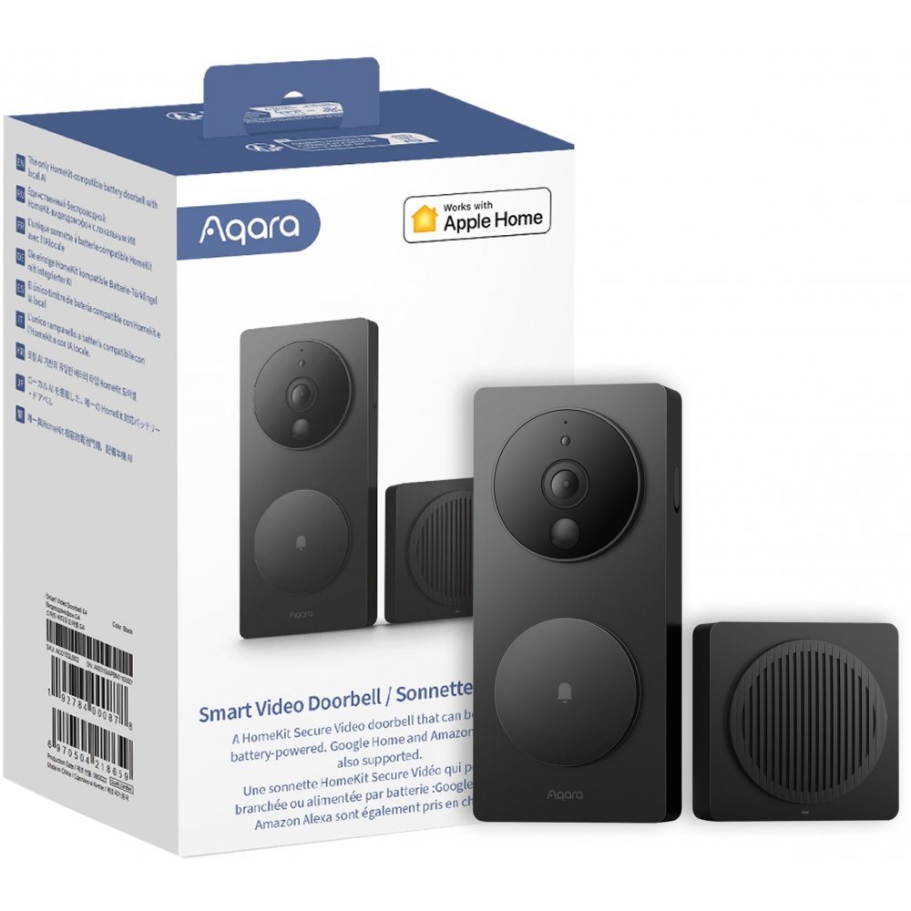 Videointerfon Aqara Doorbell G4, WiFi, 1080p, Apple Home
