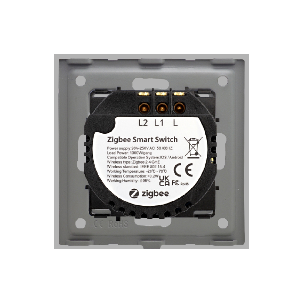 Intrerupator Dublu Touch Sticla ZigBee Smart Home - imagine 16