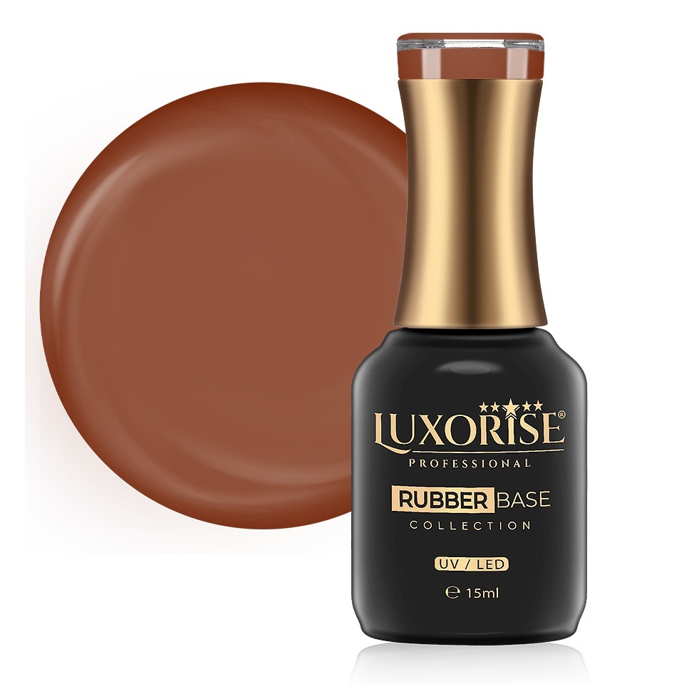 Rubber Base LUXORISE Molten Maroon 15ml - imagine 2