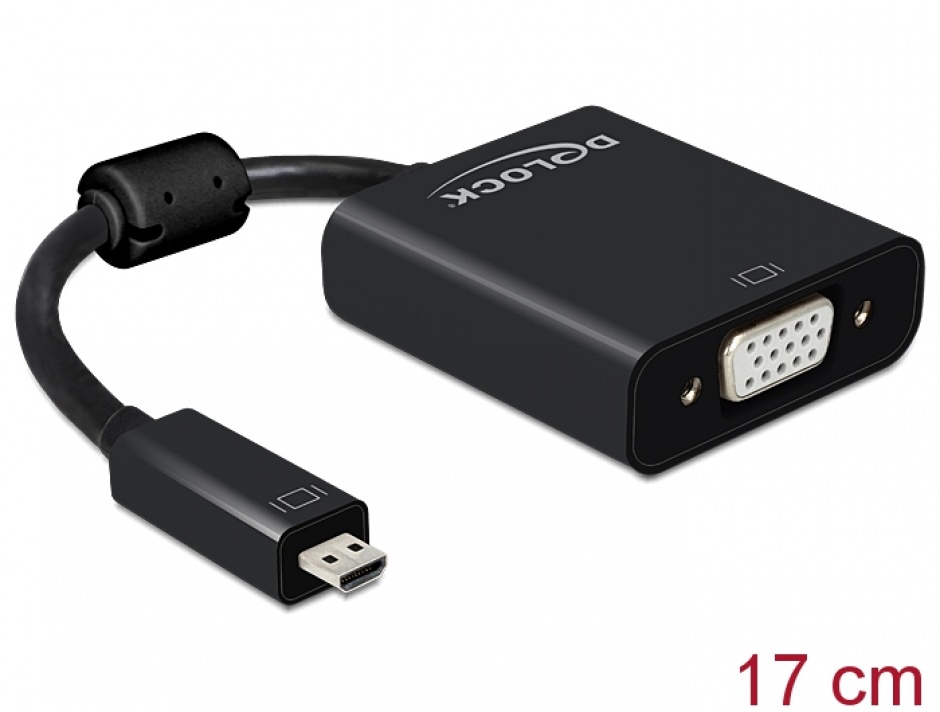 Adaptor micro HDMI la VGA Audio Delock 65558