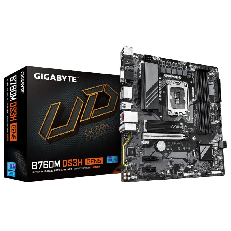 Placă de bază Gigabyte B760M DS3H GEN5 LGA1700 mATX - imagine 2