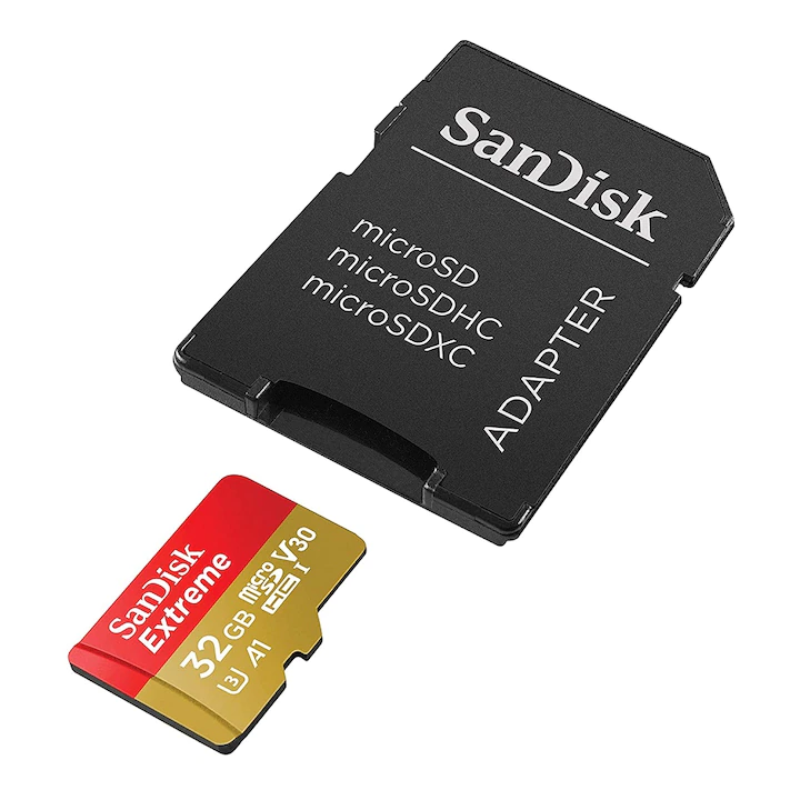 Card MicroSD SanDisk Extreme 128GB, Clasa 10, 4K UHD