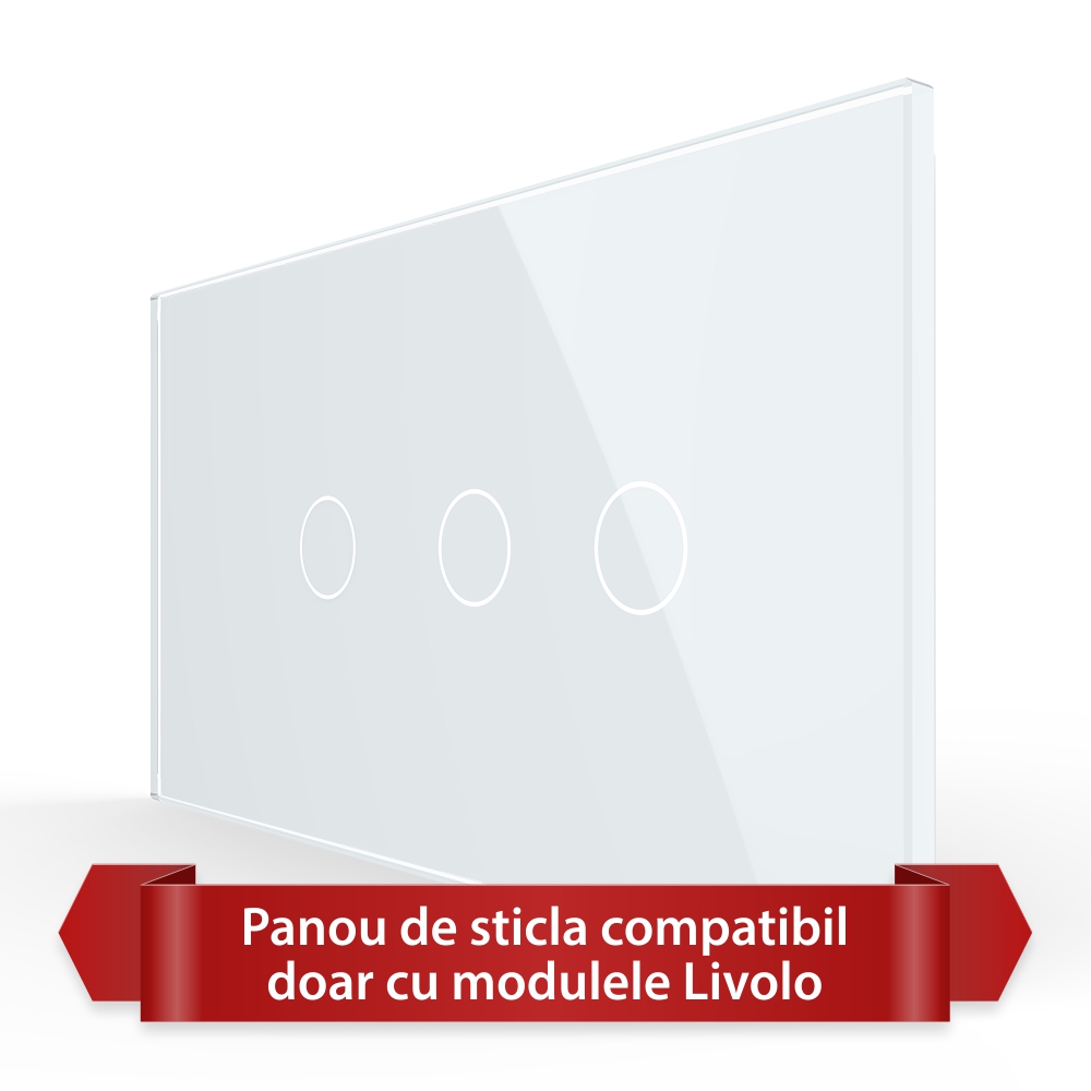 Panou Touch Livolo Sticla, Italian, 4M