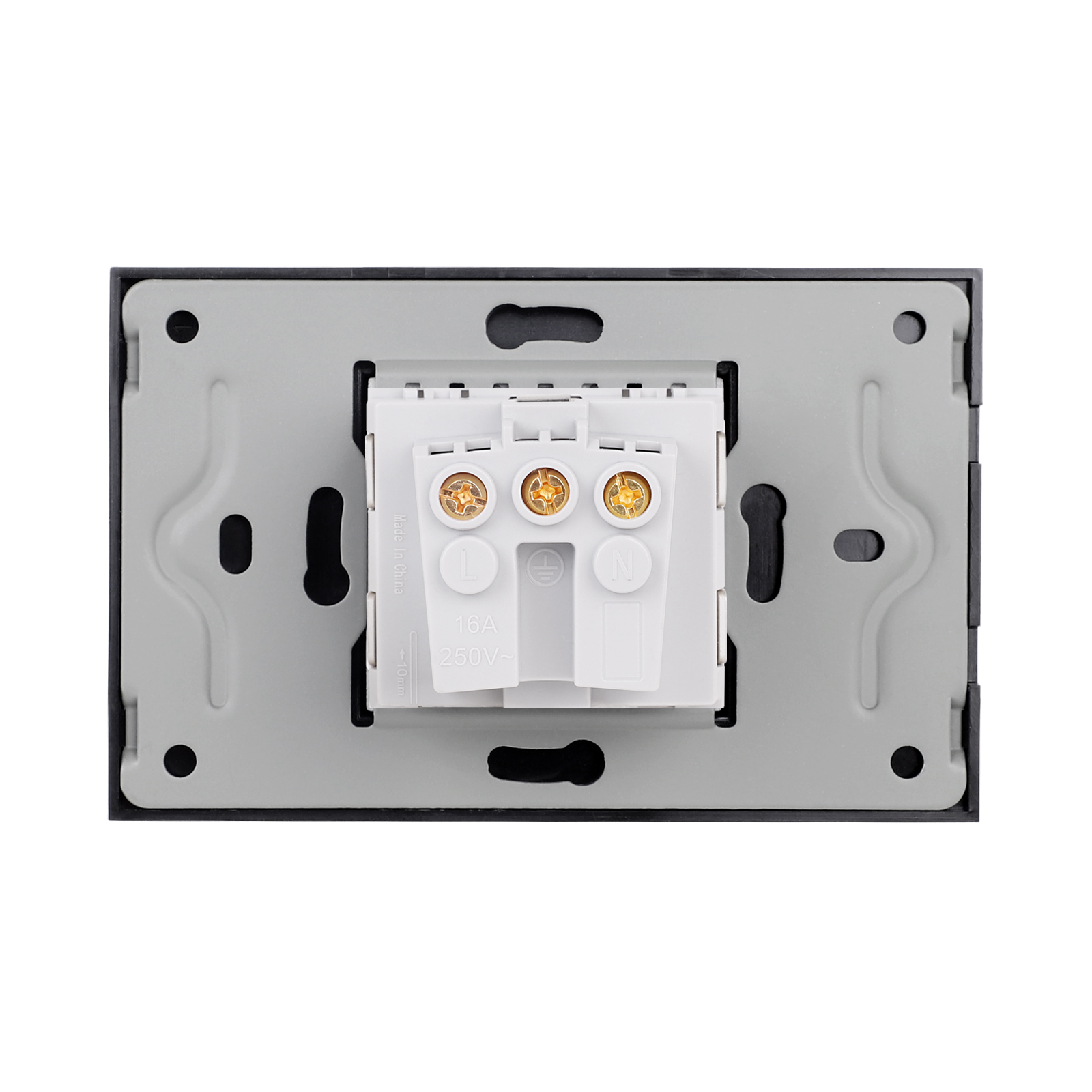 Priza Simplă LUXION cu Ramă din Sticlă, IP44, 117x75x34 mm - imagine 8