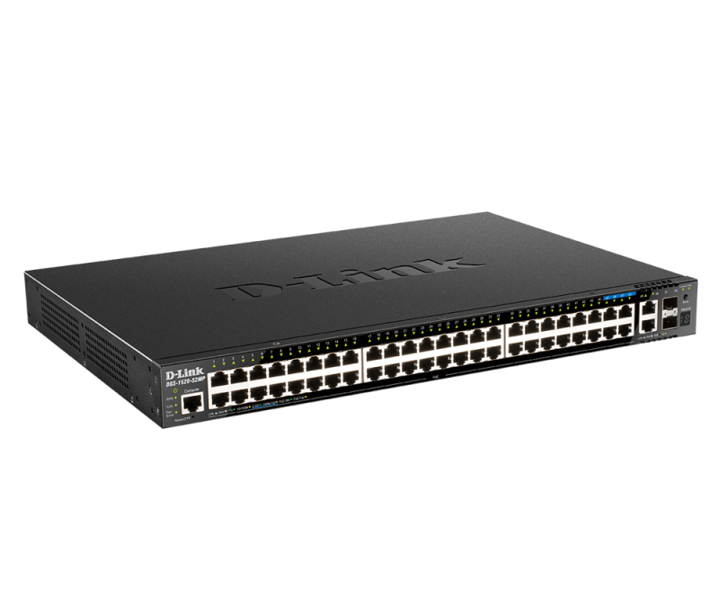 Switch D-Link DGS-1520-52MP 48x Gigabit PoE+ 2x SFP+ Managed