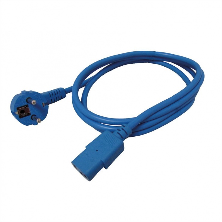 Cablu Alimentare PC C13 1.8m Albastru Roline