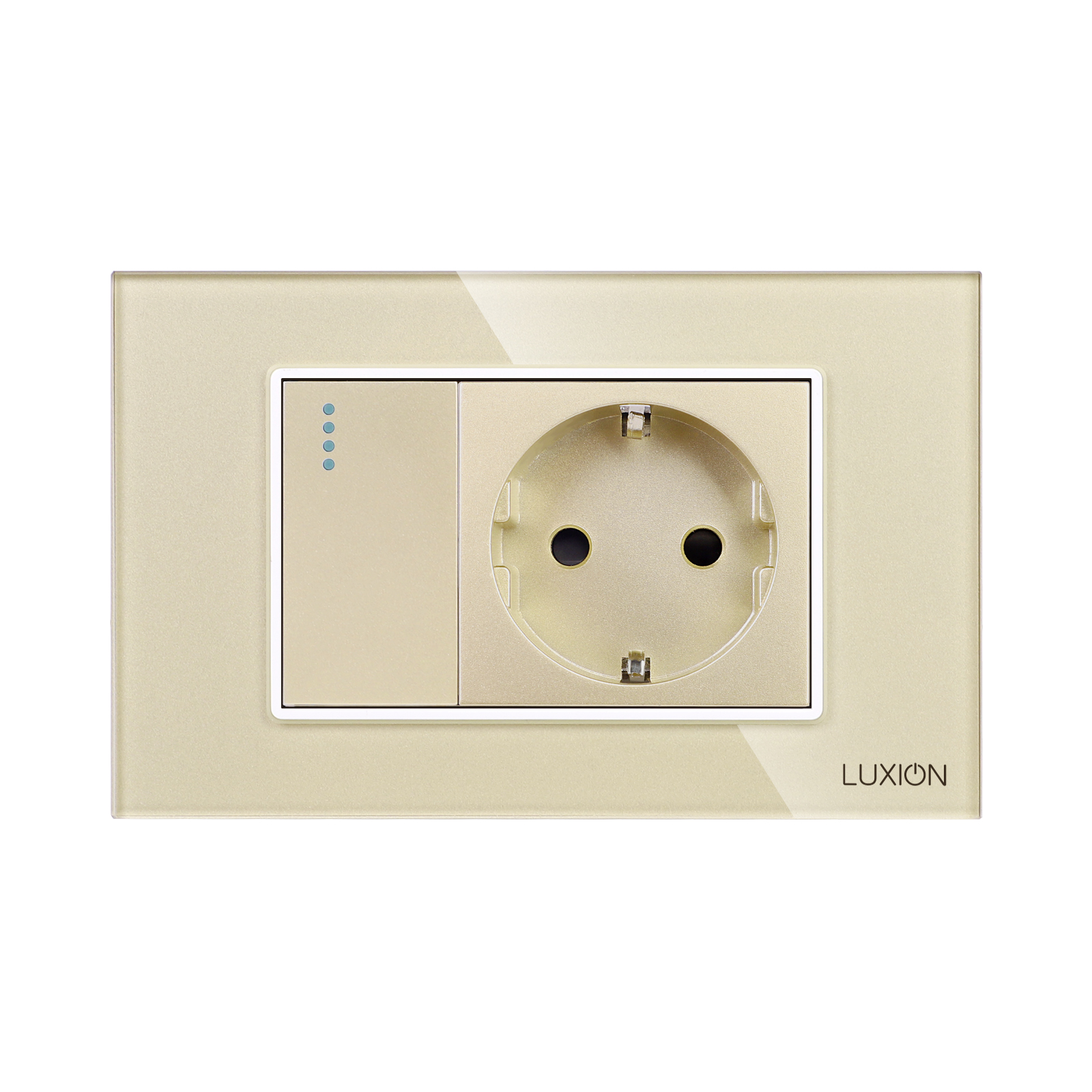 Intrerupator + Priza Sticla LUXION, IP44 - imagine 10