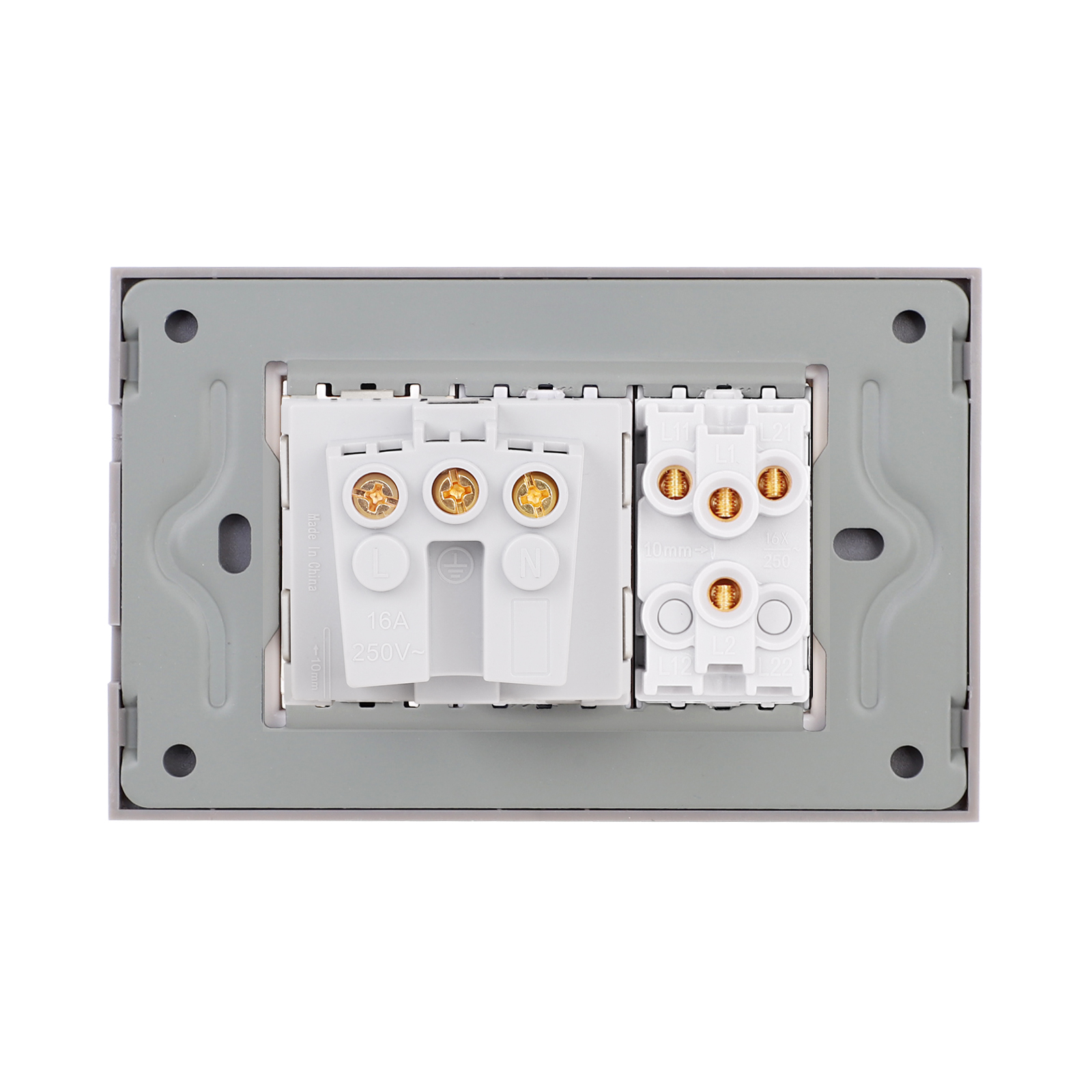 Intrerupator Dublu + Priza Sticla Luxion - imagine 16