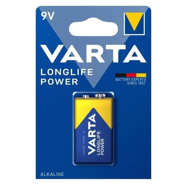 Baterie 9V Varta Longlife, Performanță Îndelungată