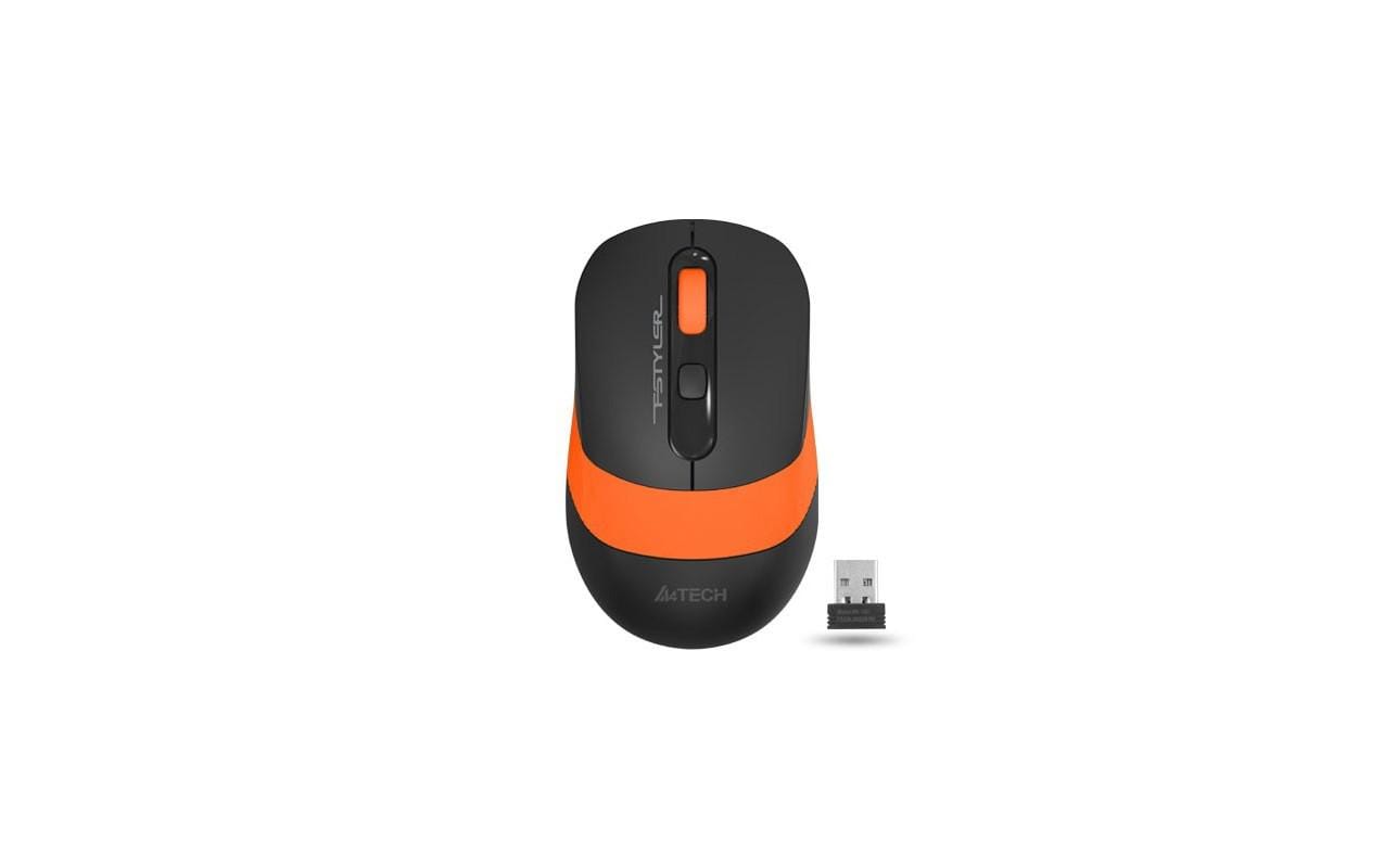 Mouse Gaming Wireless A4Tech 2000 DPI - Negru/Portocaliu - imagine 2