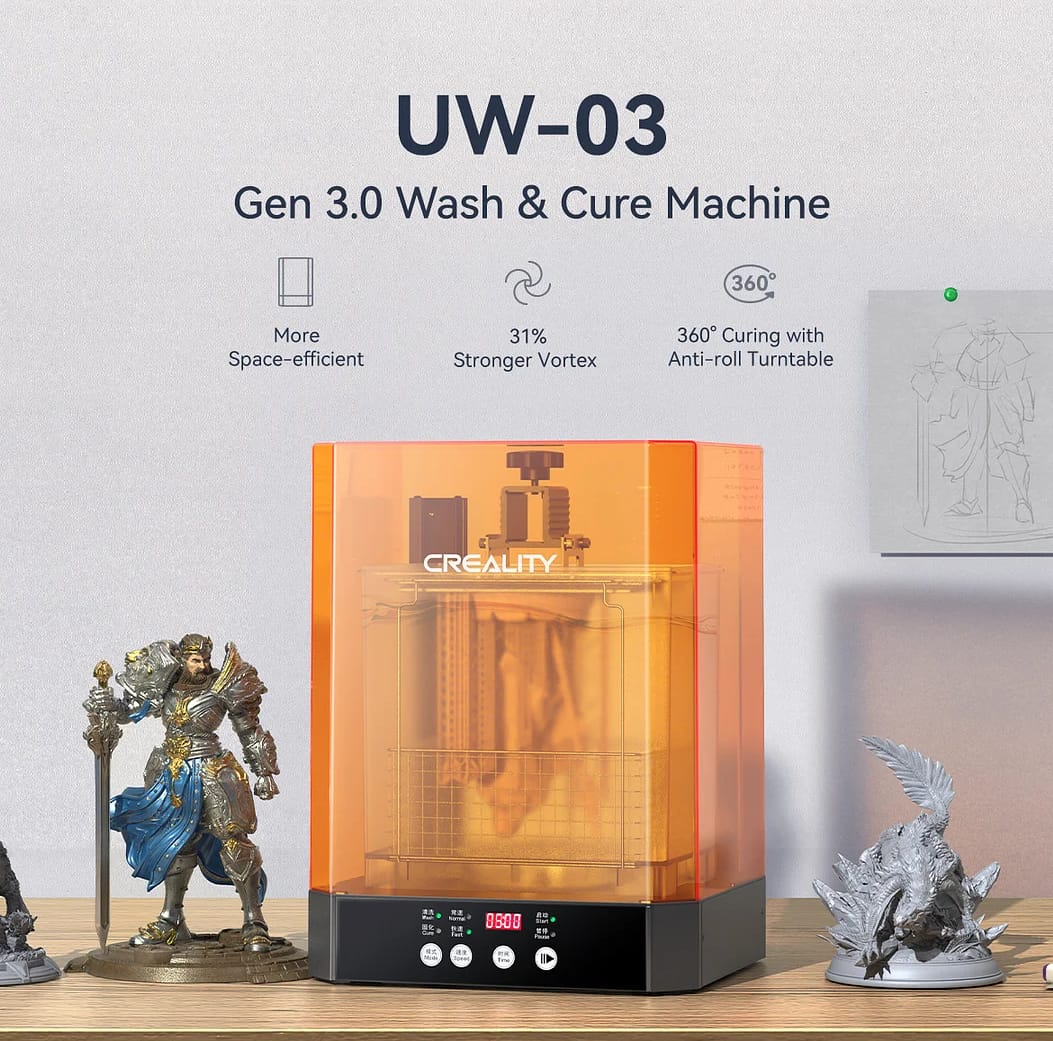Creality UW-03 Masina Spalare si Intarire Rasina 3D UV - imagine 5
