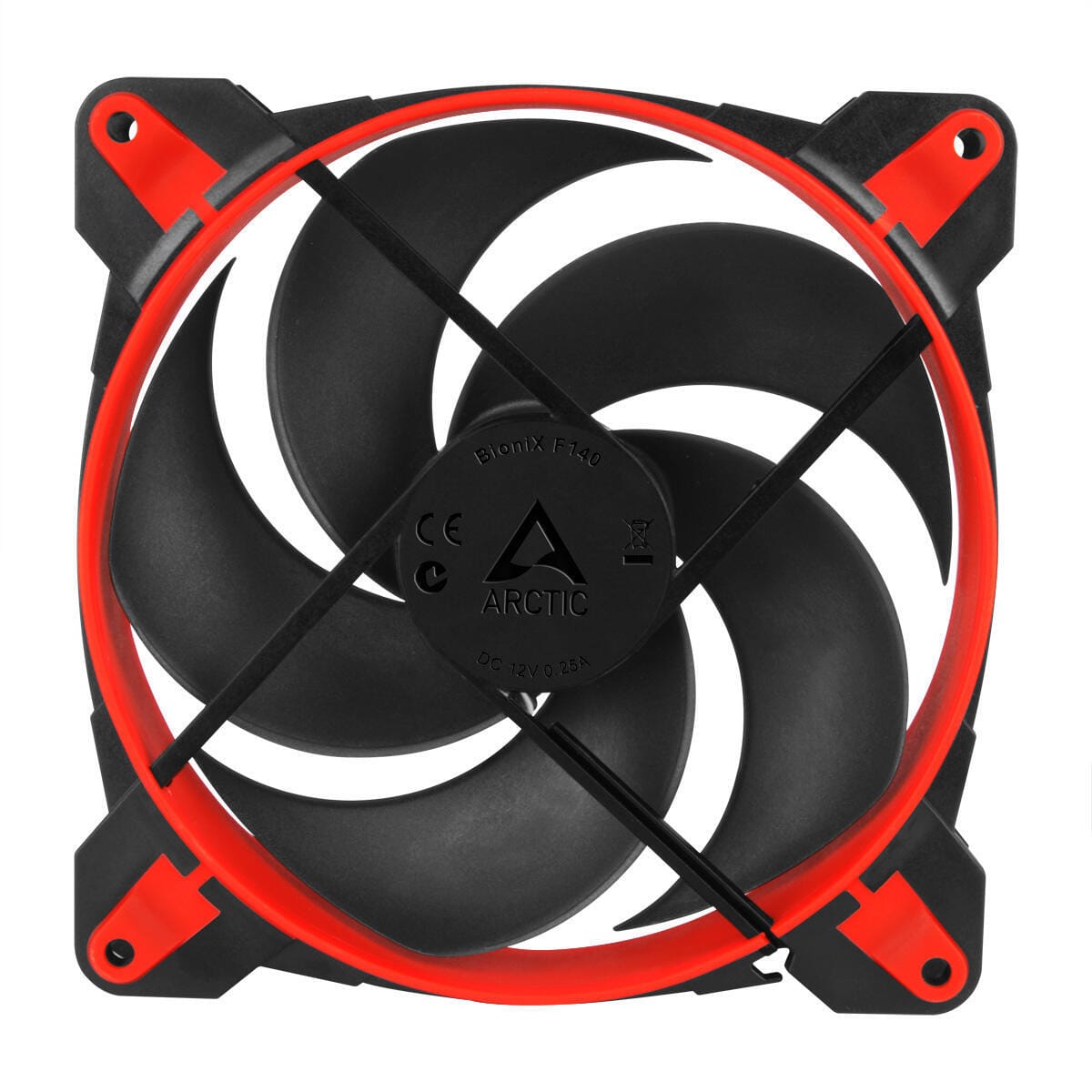 Ventilator Arctic BioniX P140 140mm, PWM, Roșu - imagine 2
