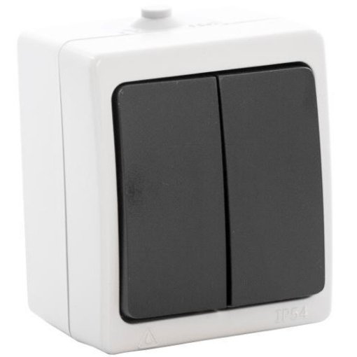 Întrerupător Dublu Starke Gri, Suprafață