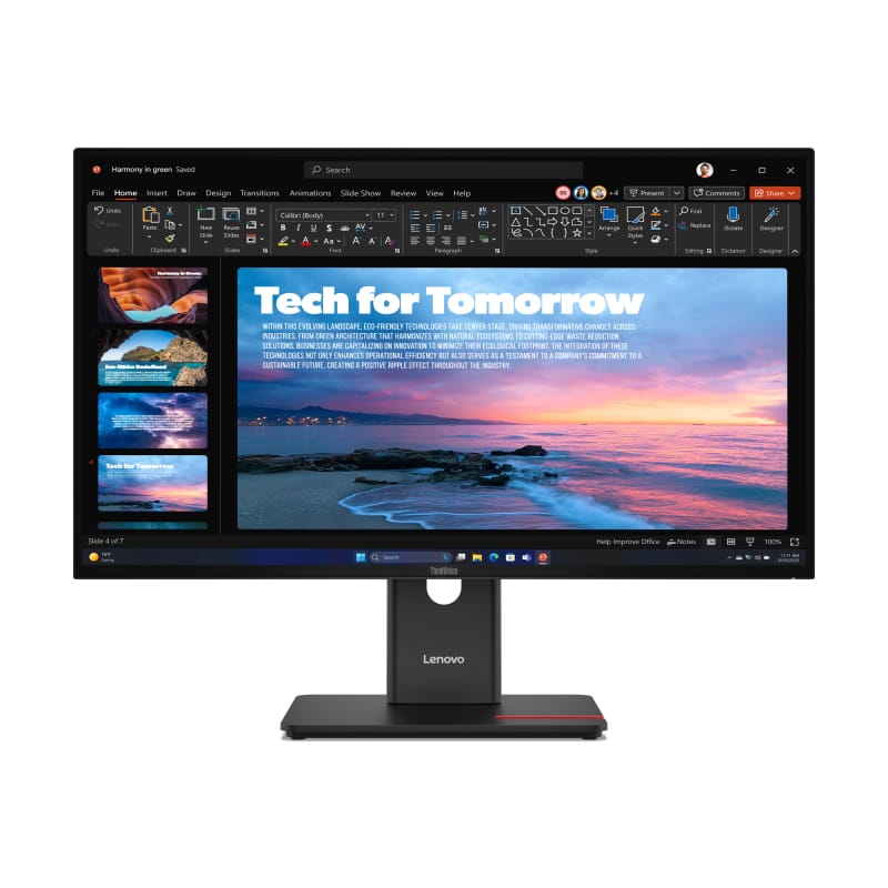 Monitor Lenovo ThinkVision T27QD-40 27" QHD LED Professional - imagine 2