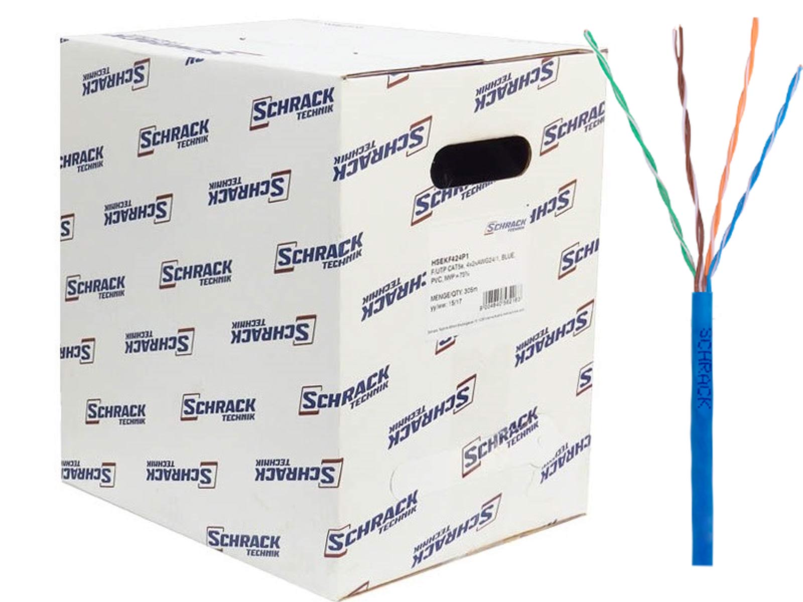 Cablu Retea Schrack UTP Cat5e 305m, Cupru