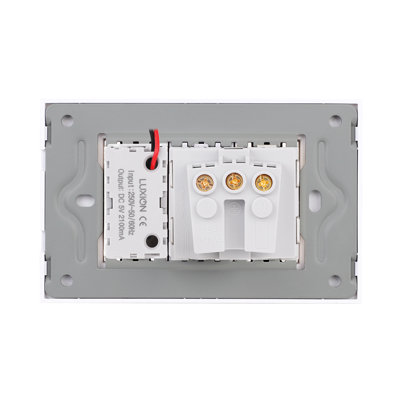 Priza Schuko si USB A+C cu Rama din Sticla LUXION, 3M - imagine 12