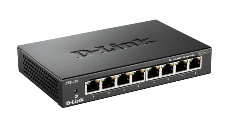 Switch D-Link DGS-108 Gigabit 8 Porturi - Rețea Rapidă - imagine 3