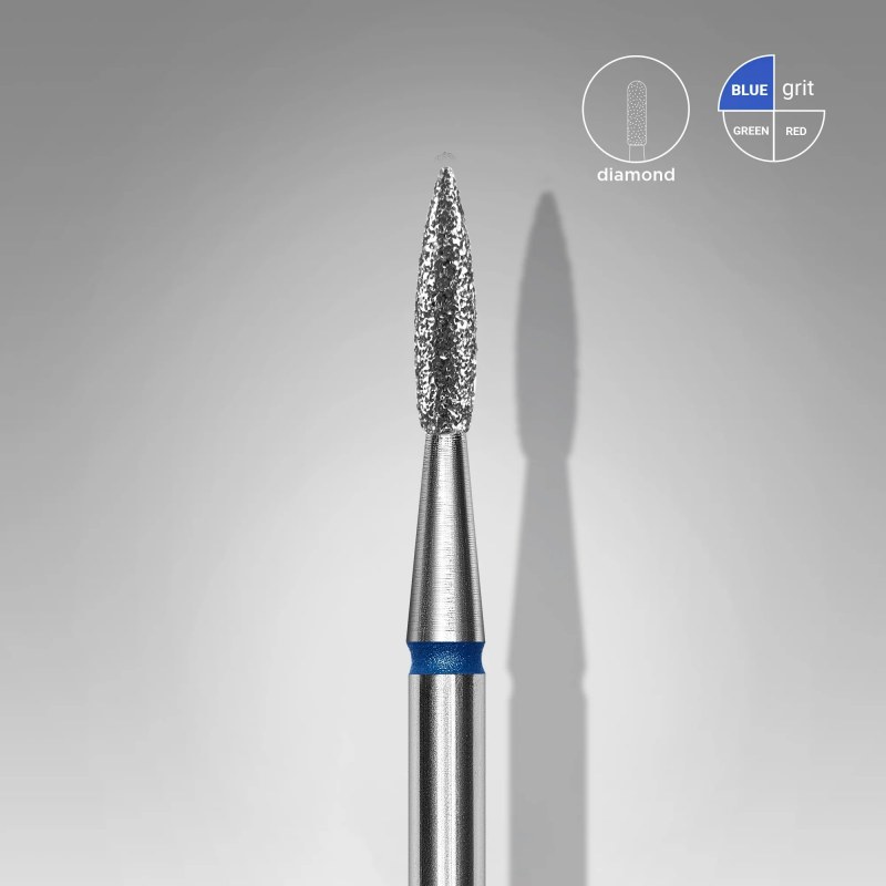 Cap Freză Diamant Staleks Expert Flacără Medie 1,8 mm