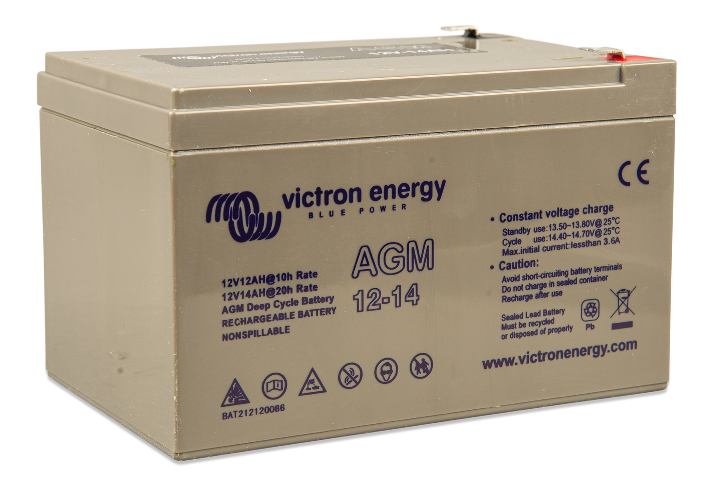 Acumulator Deep Cycle AGM Victron 12V 14Ah - imagine 4