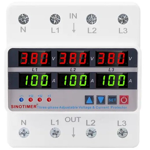 Releu Trifazic Sinotimer 100A Protecție Digitală