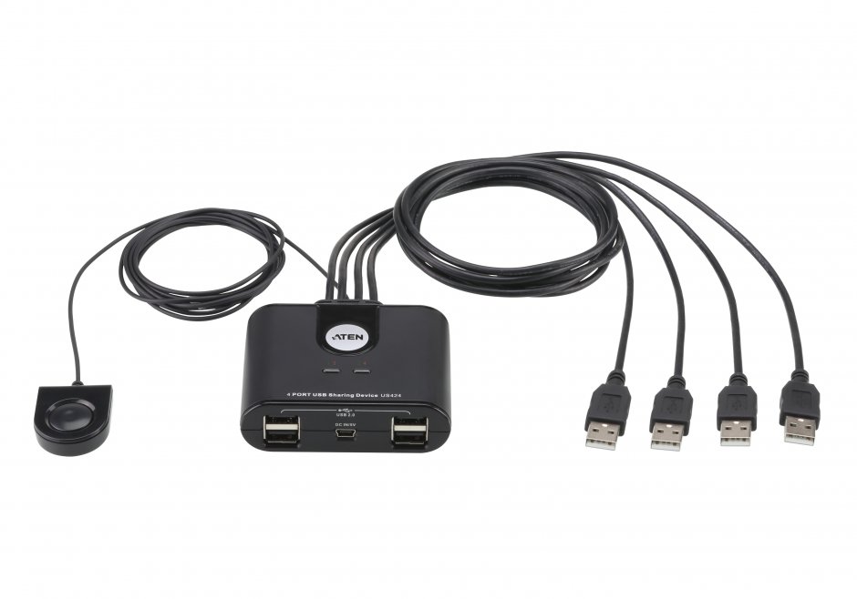 ATEN US424 Switch USB 4x4, Partajare Periferice