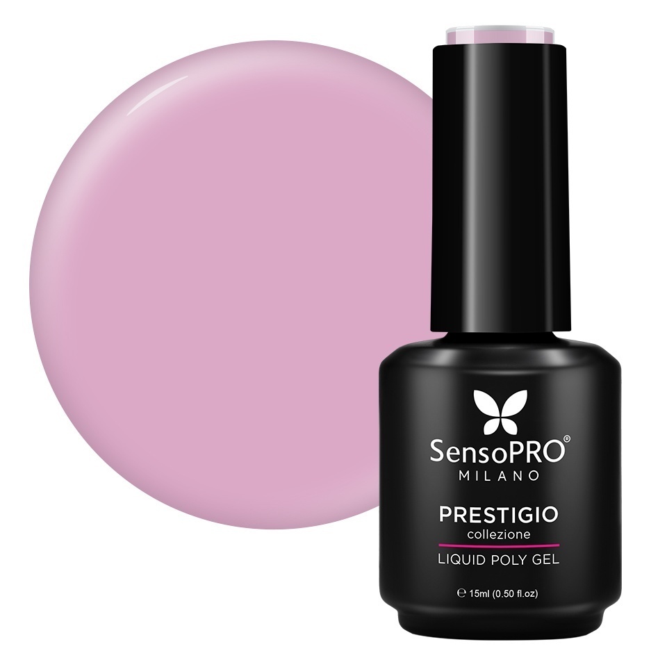 Polygel Lichid SensoPRO Milano PRESTIGIO, Berry First, 15ml